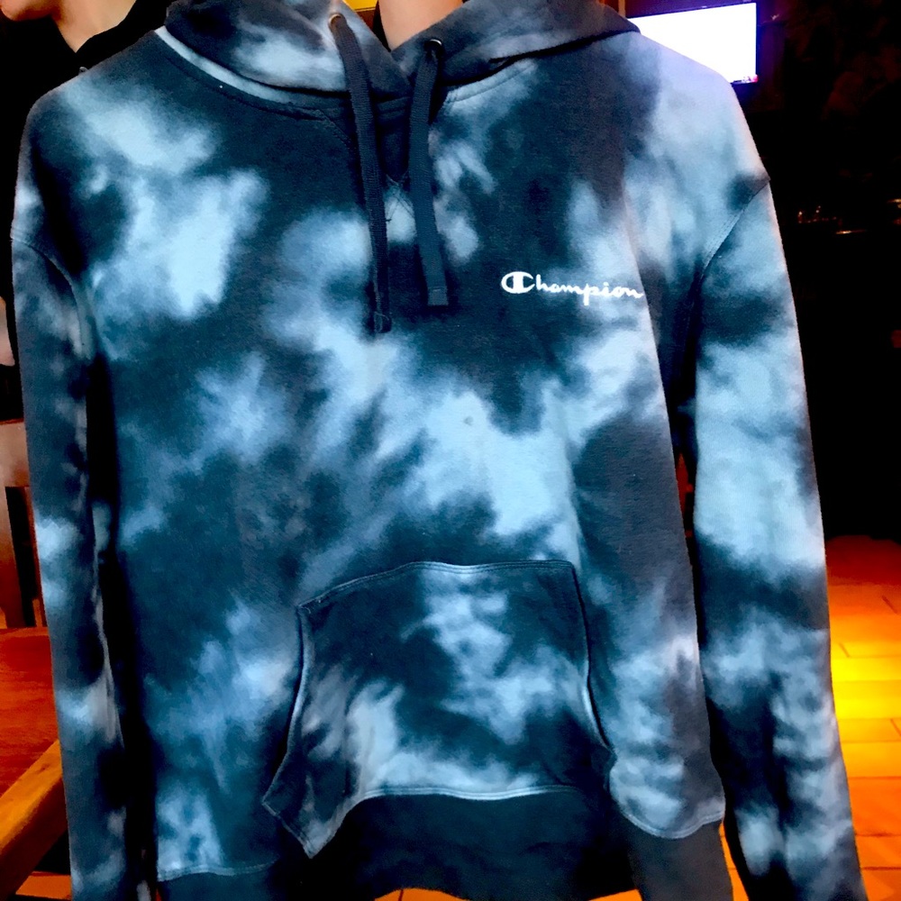 Womens champion hoodie tie dye
